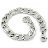 mens 9mm figaro 316l aço inoxidável kb101 pulseira